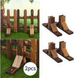 Maxbell 2Pcs Fence Base Outdoor Shelves Fencing Supplies Shelf Dog Gate Support Feet S