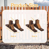 Maxbell 2Pcs Fence Base Outdoor Shelves Fencing Supplies Shelf Dog Gate Support Feet M