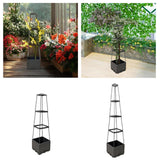 Maxbell Tomato Planter Box with Trellis Tomato Cage for Courtyard Greenhouse Balcony 3 Tier