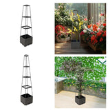 Maxbell Tomato Planter Box with Trellis Tomato Cage for Courtyard Greenhouse Balcony 3 Tier