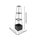 Maxbell Tomato Planter Box with Trellis Tomato Cage for Courtyard Greenhouse Balcony 3 Tier