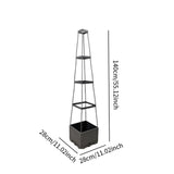 Maxbell Tomato Planter Box with Trellis Tomato Cage for Courtyard Greenhouse Balcony 4 Tier
