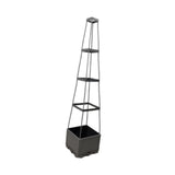 Maxbell Tomato Planter Box with Trellis Tomato Cage for Courtyard Greenhouse Balcony 4 Tier