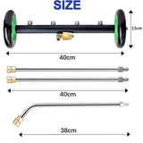 Maxbell Undercarriage Pressure Washer Attachment Car Wash Water Broom for Deck Truck