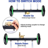 Maxbell Undercarriage Pressure Washer Attachment Car Wash Water Broom for Deck Truck