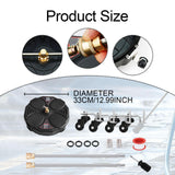 Maxbell Pressure Washer Surface Cleaner Heavy Duty 13'' for Sidewalks Pathway Garden