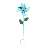 Maxbell Wind Spinner Outdoor Garden Garden Stake for Courtyard Outside Lawn Ornament Blue
