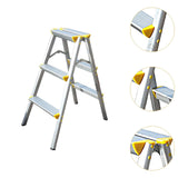 Maxbell Step Ladder 3 Step Stool Kitchen Nonslip Supermarkets Adults Foldable Ladder
