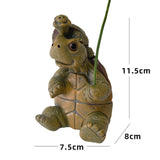 Maxbell Turtle Shaped Statue Decorative Handmade Ornament for Garden Yard Countertop