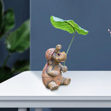 Maxbell Turtle Shaped Statue Decorative Handmade Ornament for Garden Yard Countertop