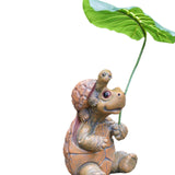 Maxbell Turtle Shaped Statue Decorative Handmade Ornament for Garden Yard Countertop