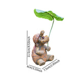 Maxbell Turtle Shaped Statue Decorative Handmade Ornament for Garden Yard Countertop