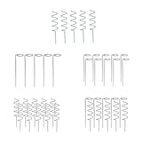 Maxbell Climbing Plant Stakes Rack Reusable Tomato Twist Stakes for Lawn Yard Indoor Spiral 5pcs