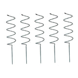 Maxbell Climbing Plant Stakes Rack Reusable Tomato Twist Stakes for Lawn Yard Indoor Spiral 5pcs