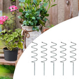Maxbell Climbing Plant Stakes Rack Reusable Tomato Twist Stakes for Lawn Yard Indoor Spiral 5pcs