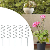 Maxbell Climbing Plant Stakes Rack Reusable Tomato Twist Stakes for Lawn Yard Indoor Spiral 5pcs