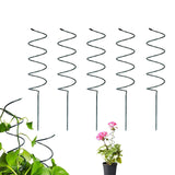 Maxbell Climbing Plant Stakes Rack Reusable Tomato Twist Stakes for Lawn Yard Indoor Spiral 5pcs