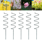 Maxbell Climbing Plant Stakes Rack Reusable Tomato Twist Stakes for Lawn Yard Indoor Spiral 5pcs
