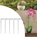 Maxbell Climbing Plant Stakes Rack Reusable Tomato Twist Stakes for Lawn Yard Indoor Straight 5pcs
