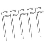 Maxbell Climbing Plant Stakes Rack Reusable Tomato Twist Stakes for Lawn Yard Indoor Straight 10pcs
