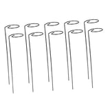 Maxbell Climbing Plant Stakes Rack Reusable Tomato Twist Stakes for Lawn Yard Indoor Straight 10pcs