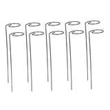 Maxbell Climbing Plant Stakes Rack Reusable Tomato Twist Stakes for Lawn Yard Indoor Straight 10pcs