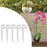 Maxbell Climbing Plant Stakes Rack Reusable Tomato Twist Stakes for Lawn Yard Indoor Straight 10pcs