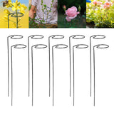 Maxbell Climbing Plant Stakes Rack Reusable Tomato Twist Stakes for Lawn Yard Indoor Straight 10pcs