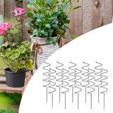 Maxbell Climbing Plant Stakes Rack Reusable Tomato Twist Stakes for Lawn Yard Indoor Spiral 10pcs