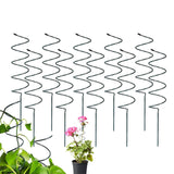 Maxbell Climbing Plant Stakes Rack Reusable Tomato Twist Stakes for Lawn Yard Indoor Spiral 10pcs