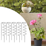Maxbell Climbing Plant Stakes Rack Reusable Tomato Twist Stakes for Lawn Yard Indoor Straight and Spiral