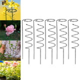 Maxbell Climbing Plant Stakes Rack Reusable Tomato Twist Stakes for Lawn Yard Indoor Straight and Spiral