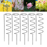 Maxbell Climbing Plant Stakes Rack Reusable Tomato Twist Stakes for Lawn Yard Indoor Straight and Spiral