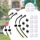 Maxbell 17Pcs Filter Lines Grommet Kit for Grass Trimmer Lawn Mower Accessories