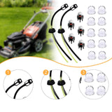 Maxbell 17Pcs Filter Lines Grommet Kit for Grass Trimmer Lawn Mower Accessories