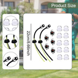Maxbell 17Pcs Filter Lines Grommet Kit for Grass Trimmer Lawn Mower Accessories