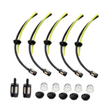 Maxbell 17x Universal Grass Trimmer Fuels Lines with Filter for Garden Machine Mower