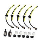Maxbell 17x Universal Grass Trimmer Fuels Lines with Filter for Garden Machine Mower