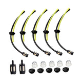Maxbell 17x Universal Grass Trimmer Fuels Lines with Filter for Garden Machine Mower