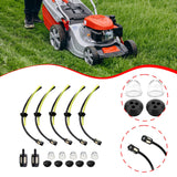 Maxbell 17x Universal Grass Trimmer Fuels Lines with Filter for Garden Machine Mower