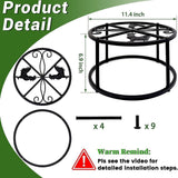 Maxbell 2 Pieces Metal Plant Stand Planter Rack Dining Room Indoor Flower Pot Holder
