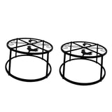 Maxbell 2 Pieces Metal Plant Stand Planter Rack Dining Room Indoor Flower Pot Holder