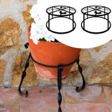Maxbell 2 Pieces Metal Plant Stand Planter Rack Dining Room Indoor Flower Pot Holder
