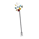 Maxbell Outdoor Metal Windmill Yard Art Wind Spinner with Stake for Park Garden Yard