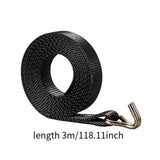 Maxbell Car Cargo Ratchet Strap Premium Luggage Transport Strap for Cargo Van Fixing Length 3 m