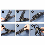 Maxbell Car Truck Cargo Ratchet Strap Luggage Transport Strap for Vehicles Cargo Van 5 m