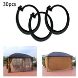 Maxbell Gazebo Curtain Hooks Sturdy Professional Black for Outdoor Hotel Yard Screen