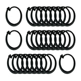 Maxbell 2x30x Gazebo Curtain Hooks Professional Black for Netting Mesh Screen Curtains