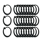 Maxbell 2x30x Gazebo Curtain Hooks Professional Black for Netting Mesh Screen Curtains