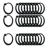 Maxbell 2x30x Gazebo Curtain Hooks Professional Black for Netting Mesh Screen Curtains